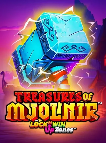 Decorative casino game artwork for Mr Thrills: Treasures Of Mjolnir